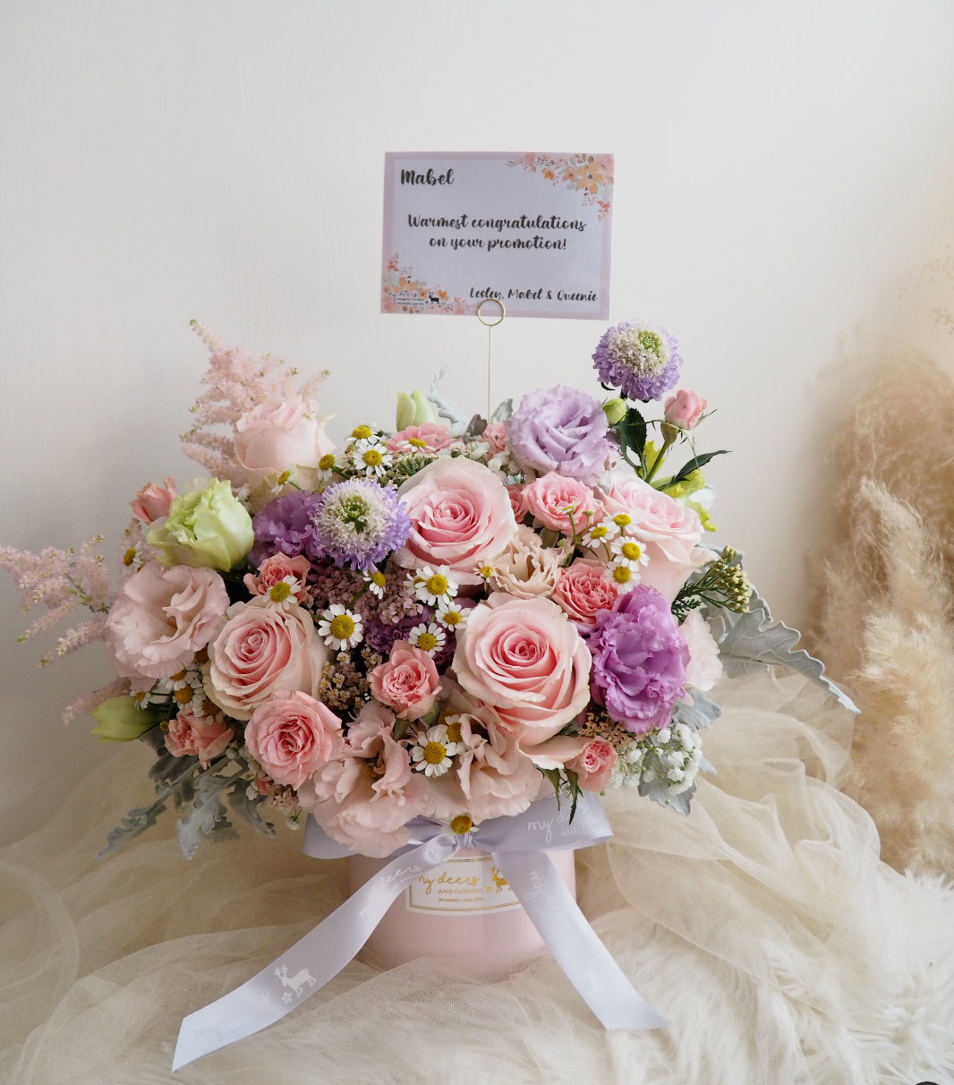 FX006 - Blush Roses & Whispers 浪漫淺粉紫花盒