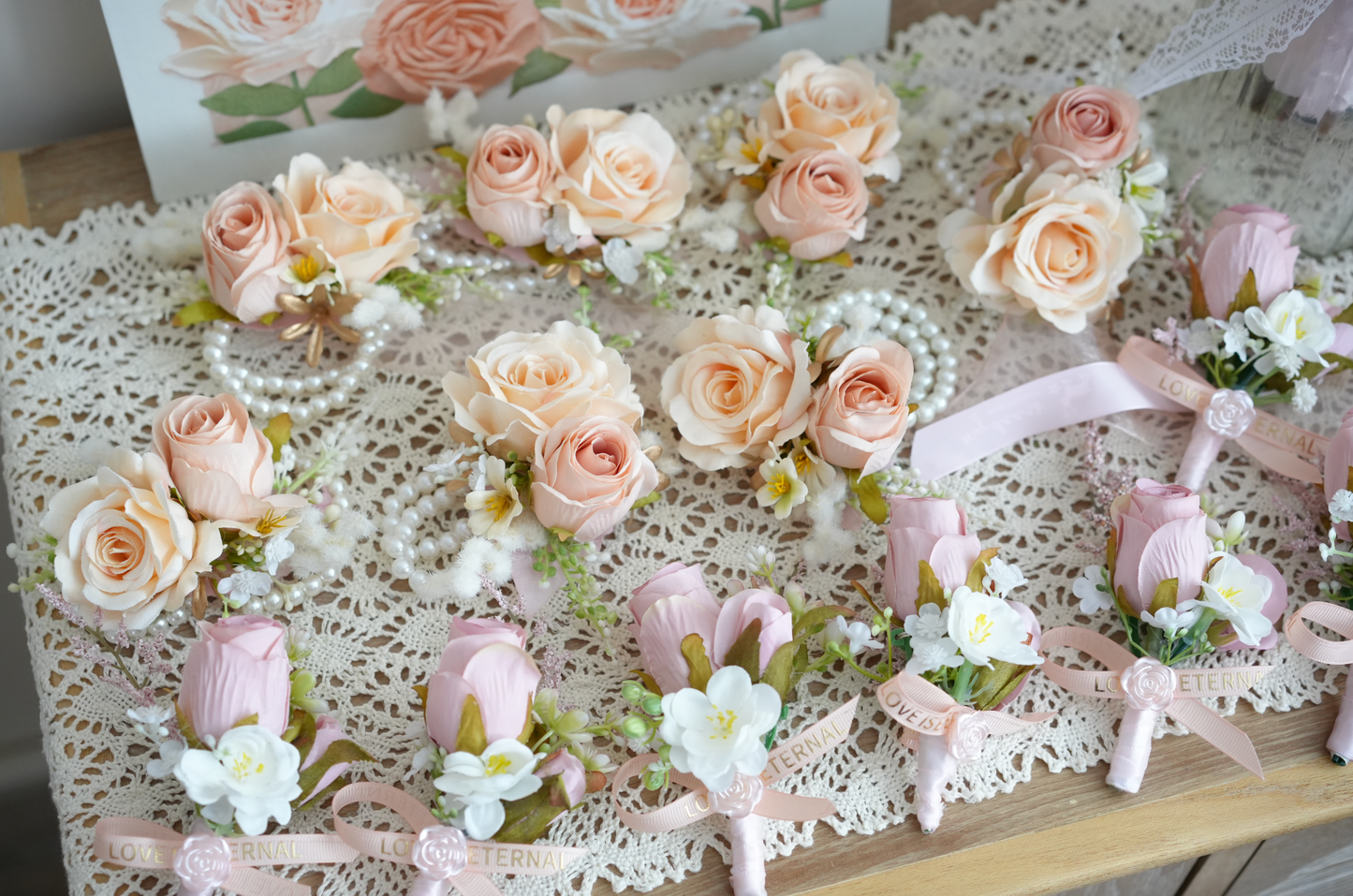 SW005 - Pink tone 襟花/手花