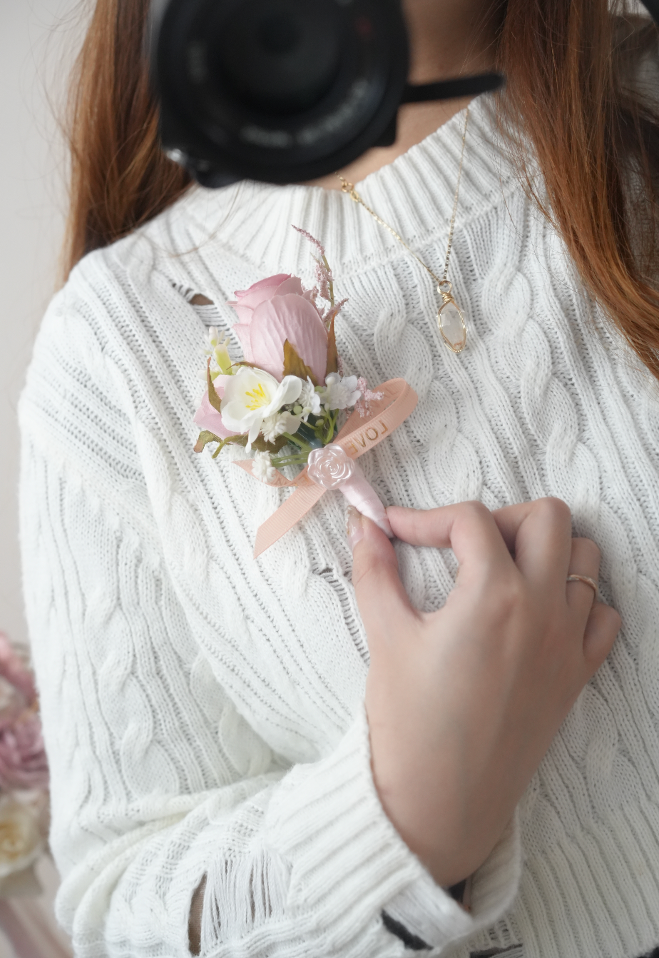 SW005 - Pink tone 襟花/手花